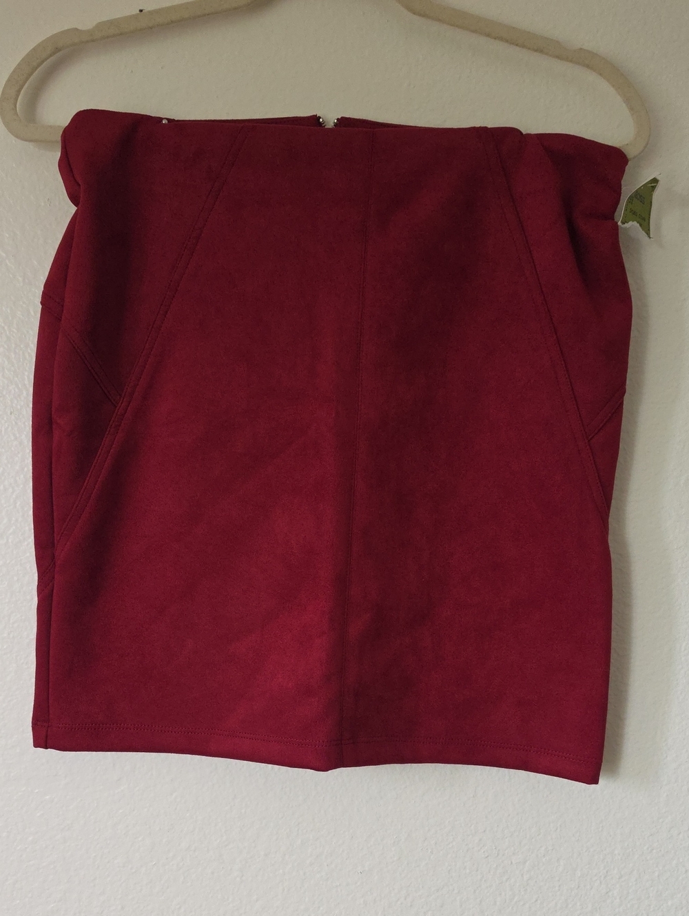 Have Wine Faux-Suede Pencil Skirt